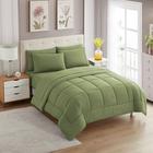 Conjunto de edredom Sweet Home Collection Sage Twin, 5 peças