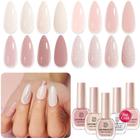 Conjunto de esmaltes AZUREBEAUTY Nude Skin Glitter 10 mL (x4)