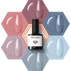 Conjunto de Esmaltes em Gel - 6 Cores (Rosa, Azul) - 7ml cada