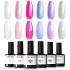 Conjunto de esmaltes em gel modelones Pearl 6 Colors 7mL com caneta