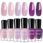 Conjunto de esmaltes Morovan Lilac Light Purple 7mL Quick Dry