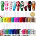 Conjunto de esmaltes para estampagem de arte de unhas Born Pretty 24 cores 6 ml