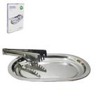 Conjunto De Espaguete Com Bandeja + Pegador De Inox 2 Pecas