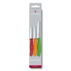 Conjunto De Facas Coloridas Swiss Classic Para Descascar Victorinox