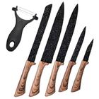 conjunto de facas de cozinha, conjunto de 6 peças de facas para cozinha ocidental, atacado, faca para cortar fa