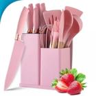 Conjunto de Facas e Utensílios 19 Peças Cozinha Silicone Oficial - ZONNE