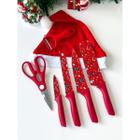 Conjunto de Facas Natalinas Facas Decorativas Com Tema Natal 6 Peças