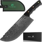 Conjunto de facas Topbutcher Chef Butcher Black Panther Damascus