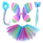 Conjunto de fantasias Danballto Fairy Wings Butterfly para meninas de 3 a 8 anos