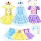 Conjunto de fantasias de princesa FUSPWEAO Light Up para meninas