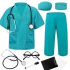 Conjunto de fantasias ZZIHAN Doctor for Kids Scrubs Veterinarian 3-4T