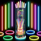 Conjunto de festa Glow Sticks BUDI 150 unidades de 8 cores que brilham no escuro