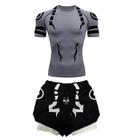 Conjunto de Fitness Jujutsu Kaisen Masculino - Camisa 3D de Secagem Rápida e Shorts de Compressão