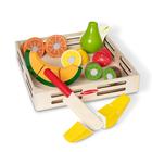 Conjunto de frutas para cortar frutas Melissa & Doug Wooden Kids de 3 anos ou mais