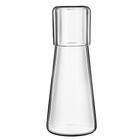 Conjunto de garrafas de água de cabeceira ZILJJ Clear Glass 850 ml com copo