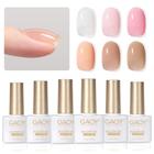 Conjunto de gel Builder GAOY de 6 cores para unhas Soak Off de 7,3 ml