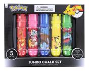 Conjunto de giz com designs inovadores Pokémon Jumbo com suportes de mais de 3 anos