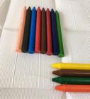 Conjunto de Giz de cera 12 cores macio e vibrante metalizado para material escolar