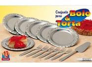 Conjunto De Inox Para Bolo E Torta 13 Peças - Pantheon