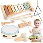 Conjunto de instrumentos musicais Vanplay Montessori de 1 a 3 anos com xilofone