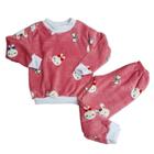 Conjunto de inverno bebê fleece quentinho pijama peluciado blusa e calça bebê  ultra soft microfibra