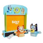 Conjunto de jogos de madeira colorido Puppet Theatre Bluey com fantoches