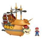 Conjunto de jogos Super Mario Deluxe Bowser's Air Ship com boneco de Mario