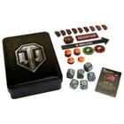 Conjunto de Jogos World of Tanks - Tokens & Dados com Lata Colecionável