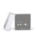 Conjunto de joias BERING 427-707-Gold Gold Steel com cristal branco