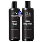 Conjunto de lavagem e condicionador de barba Mountaineer Brand, pacote com 2 unidades de 240 ml