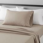 Conjunto de lençóis de cama Amazon Basics Lightweight Microfiber Twin