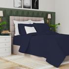 Conjunto de lençóis Purity Home Organic 100% algodão King Size Navy