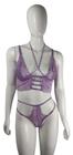 Conjunto de Lingerie de Renda Sensual Sem Bojo e Sem Aro - Tamanho GG
