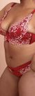 Conjunto de Lingerie Encanto Vermelho com Renda Floral