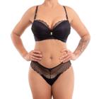 Conjunto de Lingerie sutiã e calcinha tanga Toque secreto -