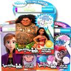 Conjunto de livros de atividades para colorir Imagine Ink Moana Trolls Frozen