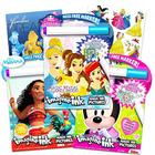 Conjunto de livros de colorir Disney Princess Magic Ink pacote de 3 livros de tinta Imagine para meninas e crianças pequenas com Disney Princess, Moana e Minnie Mouse com canetas de tinta invisíveis e adesivos