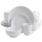 Conjunto de louças Gibson Home Zen Buffet de porcelana 16 peças brancas