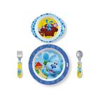 Conjunto de louças NUK Blue's Clues Kids com colher de bebê sem BPA