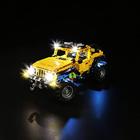 Conjunto de luzes LED para Technic Jeep Wrangler Kit de iluminação compatível com Lego 42122 um modelo envolvente, sem blocos de construção (versão clássica)