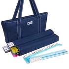 Conjunto de Mahjong Metro Mah Jongg 166 Premium White Tiles Blue Bag