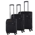 Conjunto de Malas de Viagem Expansível Poliester Samsonite Bahia Cadeado Tsa Rodas 360 P/m/g Preto