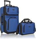 Conjunto de malas U.S. Traveler Rio Lightweight Carry-On 20 azul