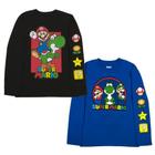 Conjunto de manga comprida Nintendo Super Mario Mario & Luigi