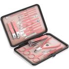 Conjunto de manicure ZIZZON 18 em 1 Professional com estojo de couro