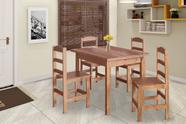 Conjunto de Mesa 1,08 com 4 Cadeiras Mel Priscila