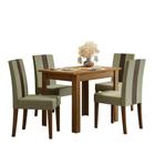 Conjunto De Mesa 4 Cadeiras Para Sala De Jantar Bellagio Madeirado Poliman