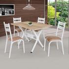 Conjunto de Mesa com 4 Cadeiras Luna Clássica