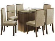 Conjunto de Mesa com 6 Cadeiras Madesa