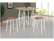 Conjunto de Mesa Dobrável com 4 Banquetas